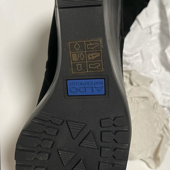 Aldo Elfi in all Black  Knee High Boots - Picture 3 of 4